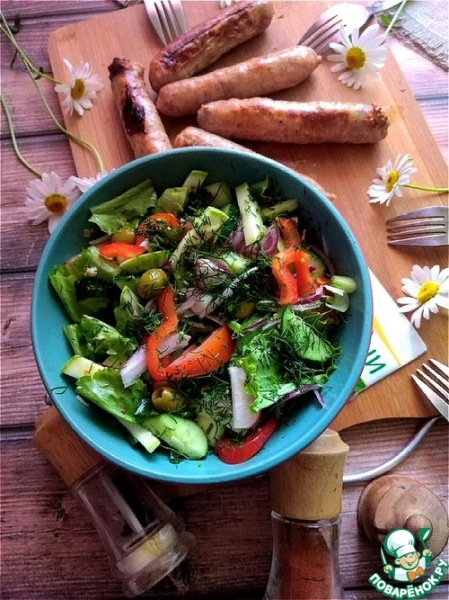 Салат "Вкусное лето" для купатов