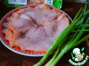 Шашлыки-рулеты из индейки с беконом