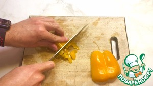 Свиной стейк на овощной подушке Свиной стейк на овощной подушке