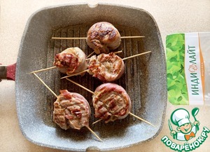 "Улитки" с беконом в цитрусовом маринаде