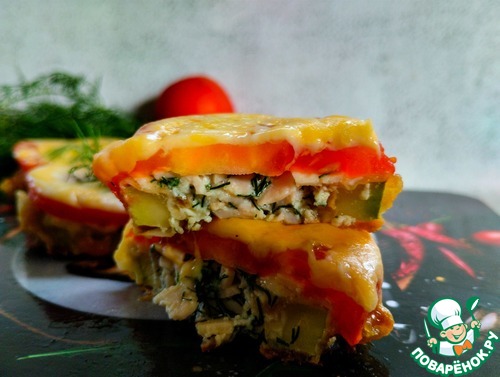 Закуска из кабачков ветчины и сыра Закуска из кабачков ветчины и сыра