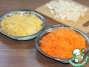 Овощные блинчики с фаршем индейки