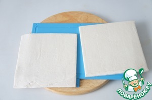 Слойки с бараниной, сыром и перцем