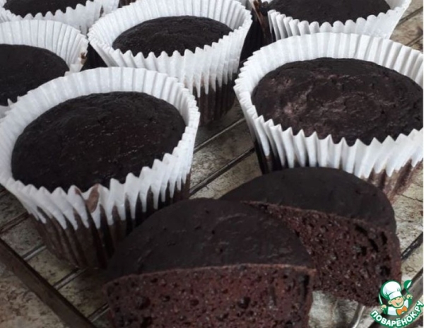 Кабачково-шоколадные кексы ПП