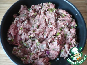 Отрывной пирог с фаршем из индейки