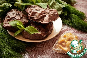 Баранина с грушевым соусом