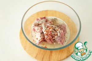 Баранина в луковом маринаде