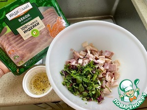 Брускетта с беконом из индейки Брускетта с беконом из индейки