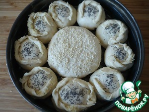 Отрывной пирог с фаршем из индейки