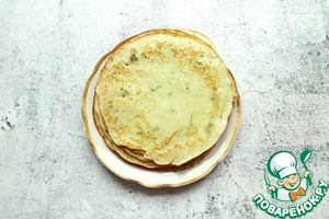 Кабачковые блины фаршированные индейкой