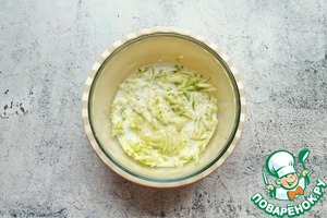 Кабачковые блины фаршированные индейкой