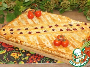 Пирог с индейкой, картофелем и луком