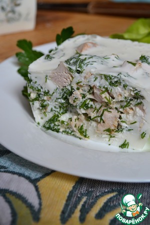 Холодная закуска из индейки "Айсберг"