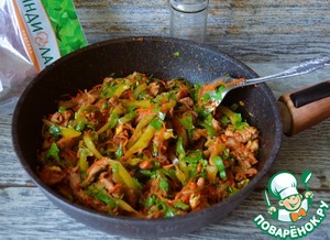 Индейка в остром овощном соусе