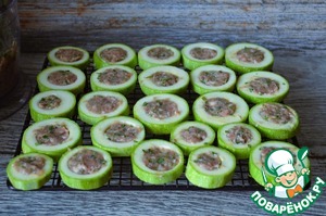 Кабачковые кольца с фаршем