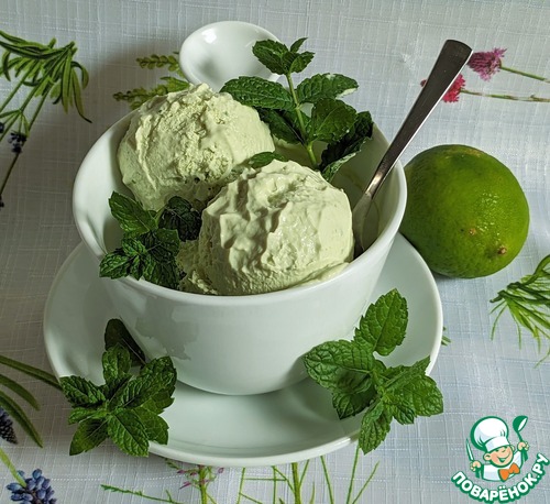 Кокосовое мороженое с авокадо Кокосовое мороженое с авокадо