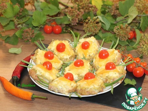 Котлеты из фарша индейки под шубкой