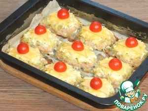 Котлеты из фарша индейки под шубкой