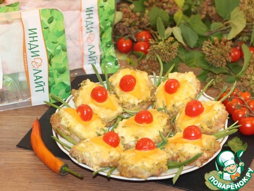 Котлеты из фарша индейки под шубкой