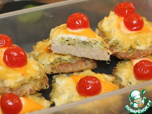 Котлеты из фарша индейки под шубкой