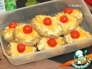 Котлеты из фарша индейки под шубкой