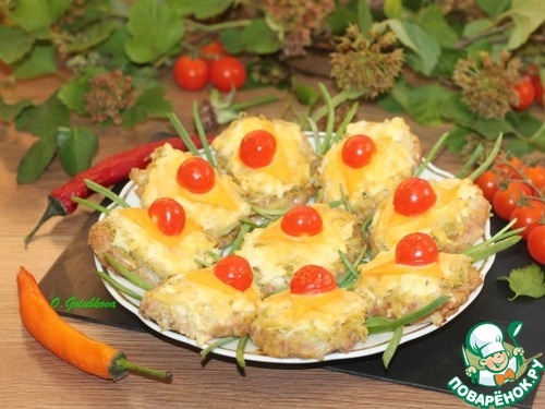 Котлеты из фарша индейки под шубкой