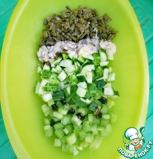 Летний салат с ревнем "Мой" Летний салат с ревнем "Мой"