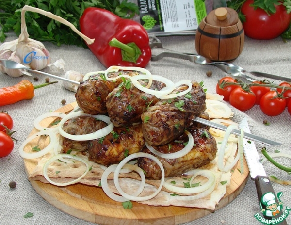 Люля-кебаб с моцареллой Люля-кебаб с моцареллой