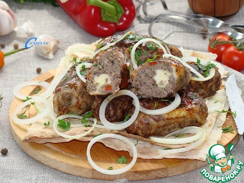 Люля-кебаб с моцареллой Люля-кебаб с моцареллой