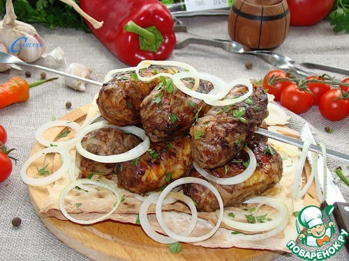 Люля-кебаб с моцареллой Люля-кебаб с моцареллой