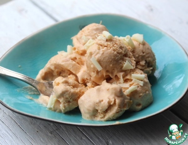 Мороженое из свежих абрикосов