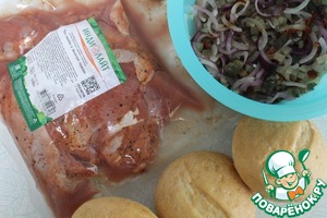 Огуречная закуска с индейкой гриль