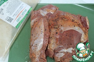 Огуречная закуска с индейкой гриль