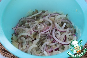 Огуречная закуска с индейкой гриль