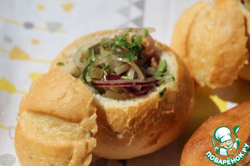 Огуречная закуска с индейкой гриль