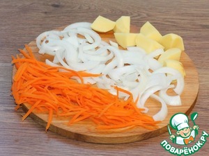 Половинки перца, запечённые с начинкой