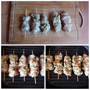 Пряная индейка с оливками и салатом