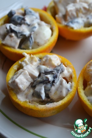 Салат из индейки с черносливом