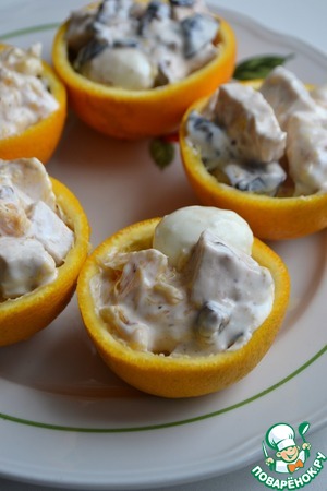 Салат из индейки с черносливом