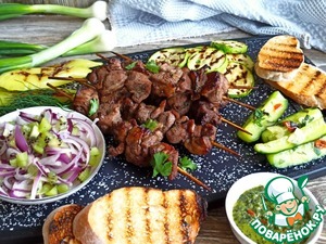 Шашлык из баранины с красным вином