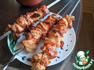 Шашлык из курицы по-царски