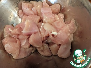 Шашлык из курицы по-царски