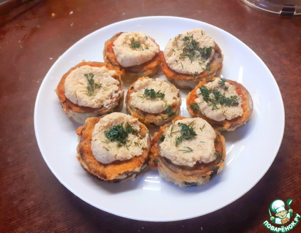 Тарталетки с орехами из баклажанов Тарталетки с орехами из баклажанов