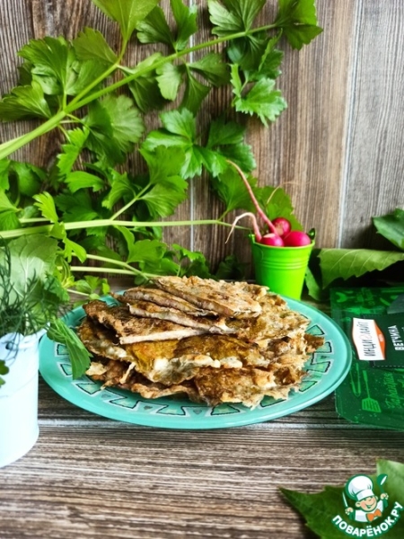 Виноградные листья, фаршированные ветчиной и сыром