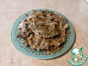 Виноградные листья, фаршированные ветчиной и сыром