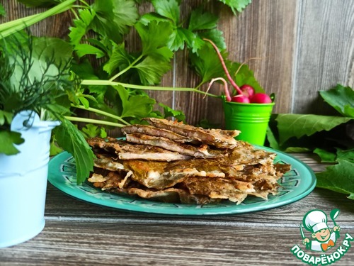 Виноградные листья, фаршированные ветчиной и сыром