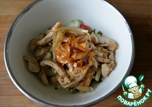 Закуска "Хе из индейки с овощами" Закуска "Хе из индейки с овощами"