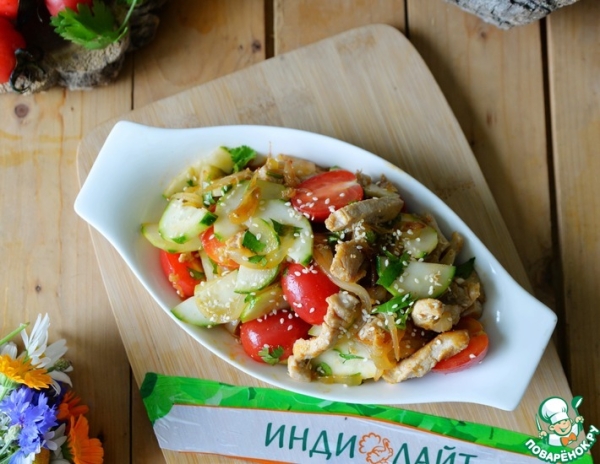 Закуска "Хе из индейки с овощами" Закуска "Хе из индейки с овощами"