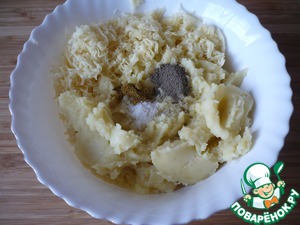 Закуска из картофельного пюре с сосисками Закуска из картофельного пюре с сосисками