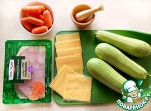 Закусочные рулеты из кабачков